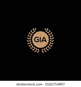 GIA Initial letters icon design for download.