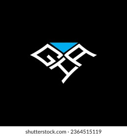 GIA Brief Logo Vektordesign, GIA einfach und modern Logo. GIA-luxuriöses Alphabet-Design  