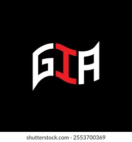 GIA logo design, GIA simple and modern logo. GIA luxurious alphabet design  

