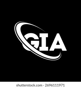 GIA logo. GIA letter. GIA letter logo design. Initials GIA logo linked with circle and uppercase monogram logo. GIA-typography for technology, business and real estate brand.