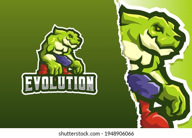 The Giant Alligator Mascot Logo Template