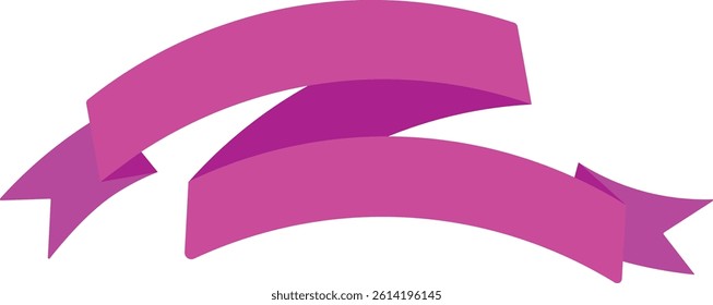 Giant Banner Ribbon Decoration For Design Element Templet