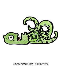 giant beached squid cartoon