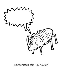 dibujo animado de escarabajo gigante