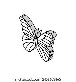 giant blue morpho spring isometric icon vector. giant blue morpho spring sign. isolated symbol illustration
