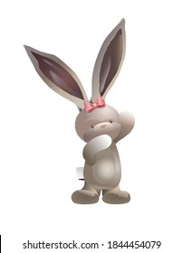 a giant bunny rabbit vector