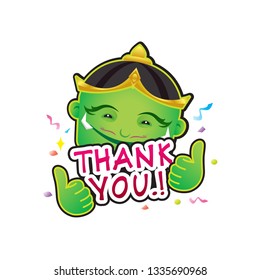 giant cartoon character thai asia cute isolated on white background, clip art giant green lovely and funny, clipart giant mascot cartoon, giant cartoon characters cute, (tossakan, ramayana thai word)