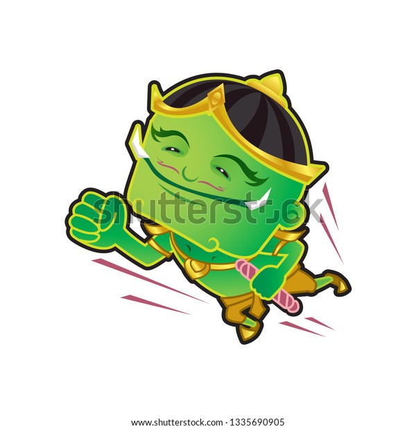 Giant Cartoon Character Thai Asia Cute Stock Vector (royalty Free 