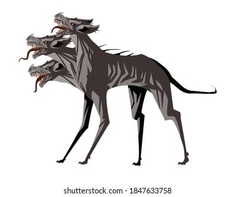 giant cerberus underworld mythology three heads dog