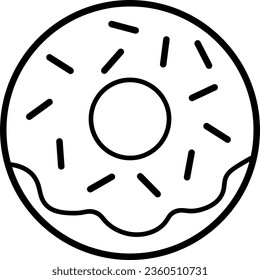 giant donut with sprinkles ideal to place the color you want