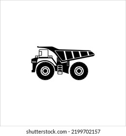 Giant dump truck mining icon