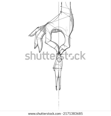 A giant hand picks up a sorry figure