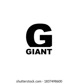 Giant Logo Vector Simple Black Templates