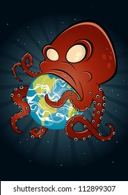 giant monster octopus attacks earth