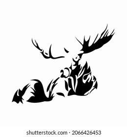 Giant Moose Logo or Abstract Art