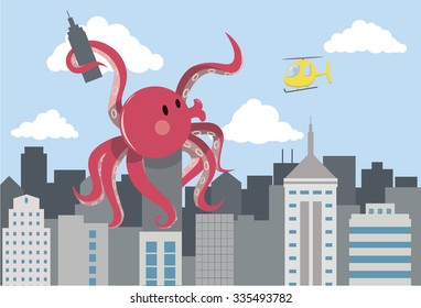 Giant Octopus Attack