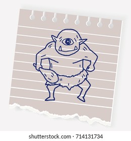 giant ogre doodle