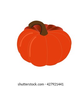 a giant orange pumpkin with handle