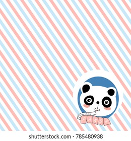 Giant Panda Cartoon Background