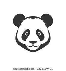 Giant Panda Icon on White Background - Simple Vector Illustration