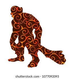 Giant person pattern silhouette monster villain fantasy