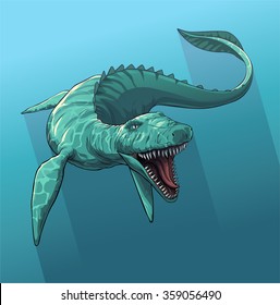 Giant prehistoric sea monster of dinosaur age.