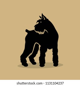 Giant Schnauzer - isolated vector illustration