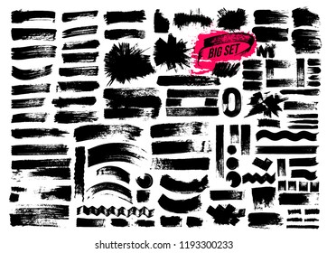 Ink Calligraphy Brushes Japanese Chinese Symbols Stock Vector (Royalty ...