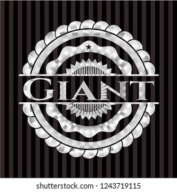 Giant silvery badge