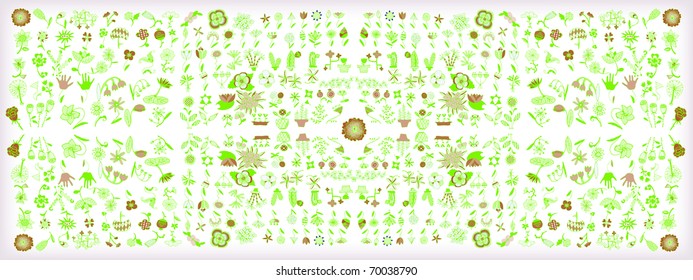Giant Spring Set (vector)