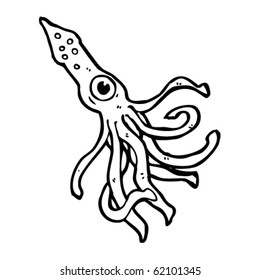 giant squid cartoon