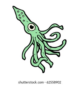 giant squid cartoon