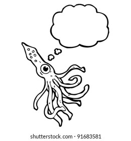 giant squid cartoon