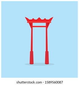 GIANT SWING IN BANGKOK VECTOR
