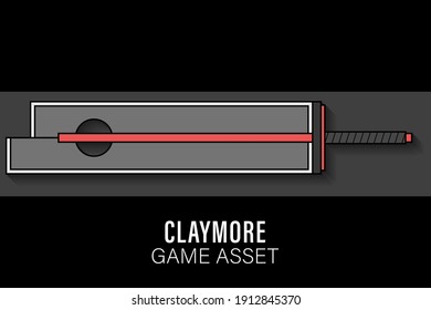Giant Sword, Claymore Weapon Game Collection Assets 2D