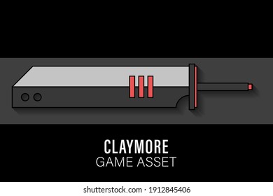 Espada gigante, Claymore Material de colección de juegos Activos 2D