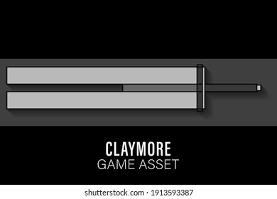 Riesenschwert, Claymore Weapon Game Collection Objekte 2D