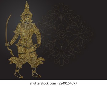 giant of thai tradition gold