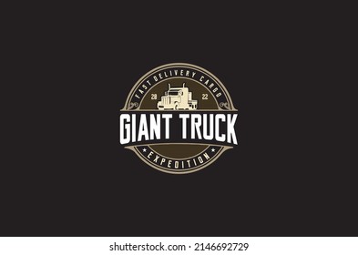 Giant Truck Expedition Logo Vintage