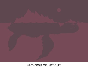 giant turtle island