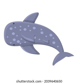 Giant whale shark icon cartoon vector. Sea fish. Ocean animal