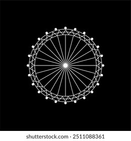 GIANT WINDMILL ICON WHITE BACKGROUND
