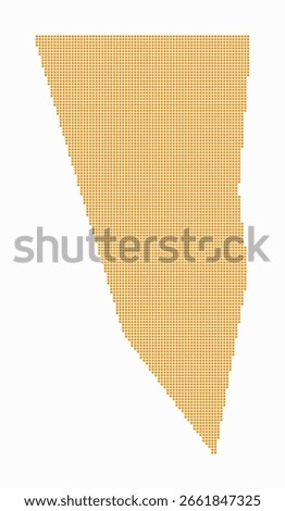 Gibraltar dotted map. Digital style map of the country on white background. Gibraltar shape with square dots. Colored dots style. Small size squares. Creative vector illustration.