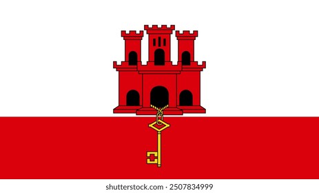 Gibraltar Flag, Flag of Gibraltar