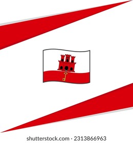Gibraltar Flag Abstract Background Design Template. Gibraltar Independence Day Banner Social Media Post. Gibraltar Design