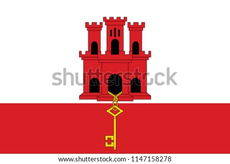 Gibraltar Flag Icon