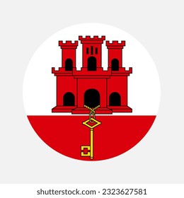 Gibraltar flag simple illustration for independence day or election