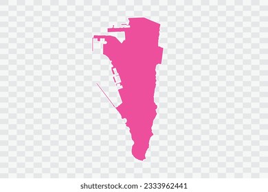 Gibraltar Map Fuscia Color Background quality files png