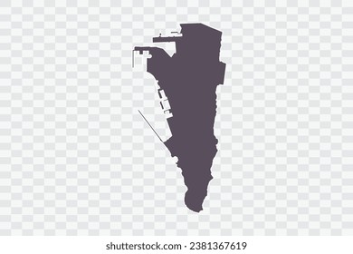Gibraltar Map Graphite Color on White Background quality files Png