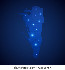 Gibraltar map page symbol for your web site design Gibraltar map logo, app, UI. Wire frame 3D mesh polygonal network line, design sphere, dot and structure. Gibraltar map.vector illustration eps 10